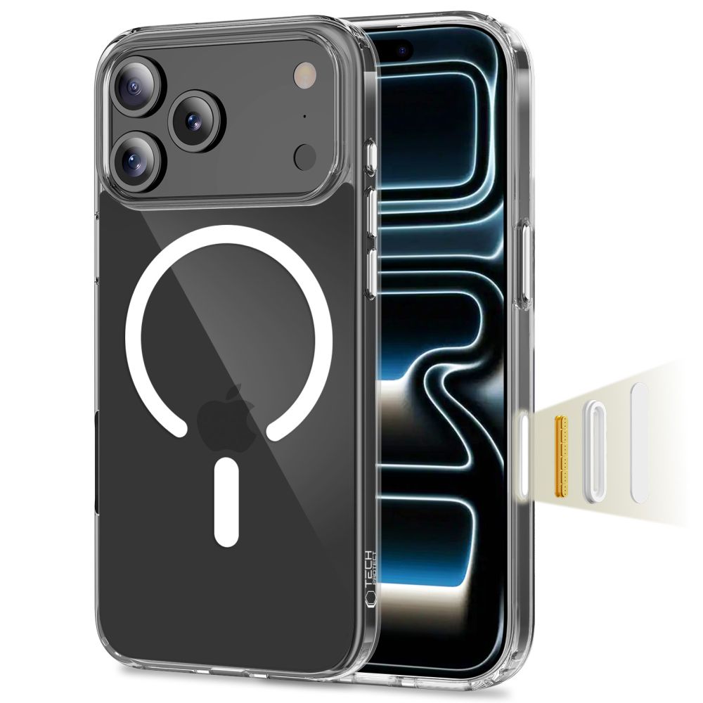 Tech-Protect Flexair Hybrid CC MagSafe Suojakuori iPhone 17 Pro Max -lle - kirkas