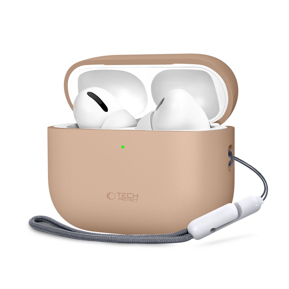 Tech-Protect Silikoninen Suojakuori AirPods Pro 3 -lle - beige