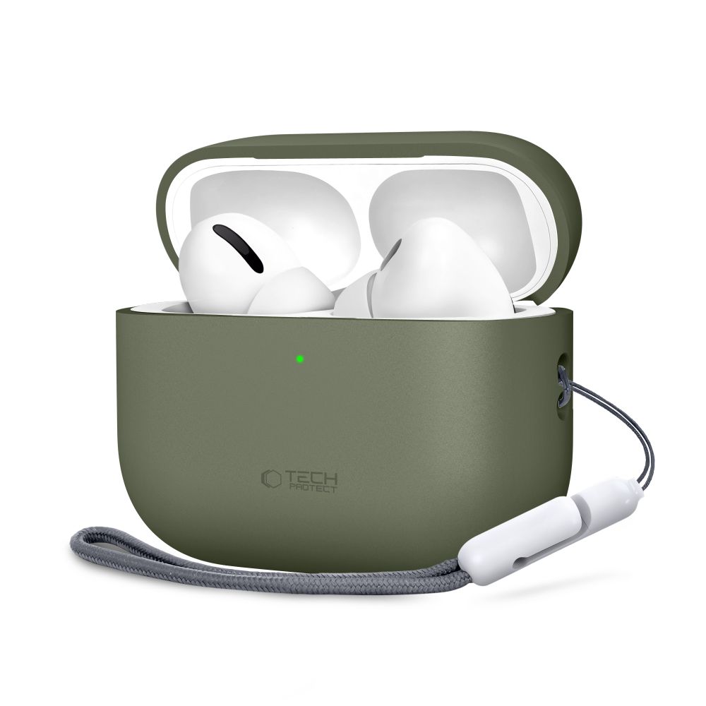 Tech-Protect Silikoninen Suojakuori AirPods Pro 3 -lle - vihreä
