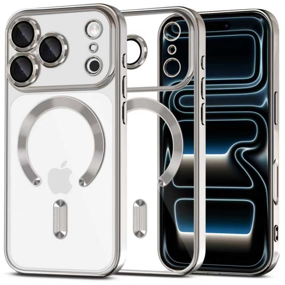 Tech-Protect MagFlex MagSafe Suojakuori iPhone 17 Pro Max -lle - kirkas hopeinen