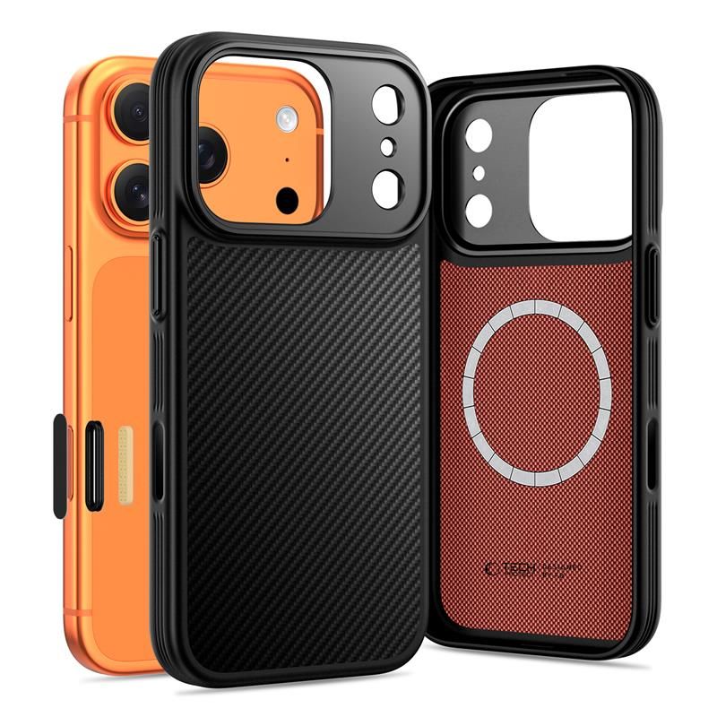 Tech-Protect Kevlar Aramid MagSafe Suojakuori iPhone 17 Pro Max:lle - Musta
