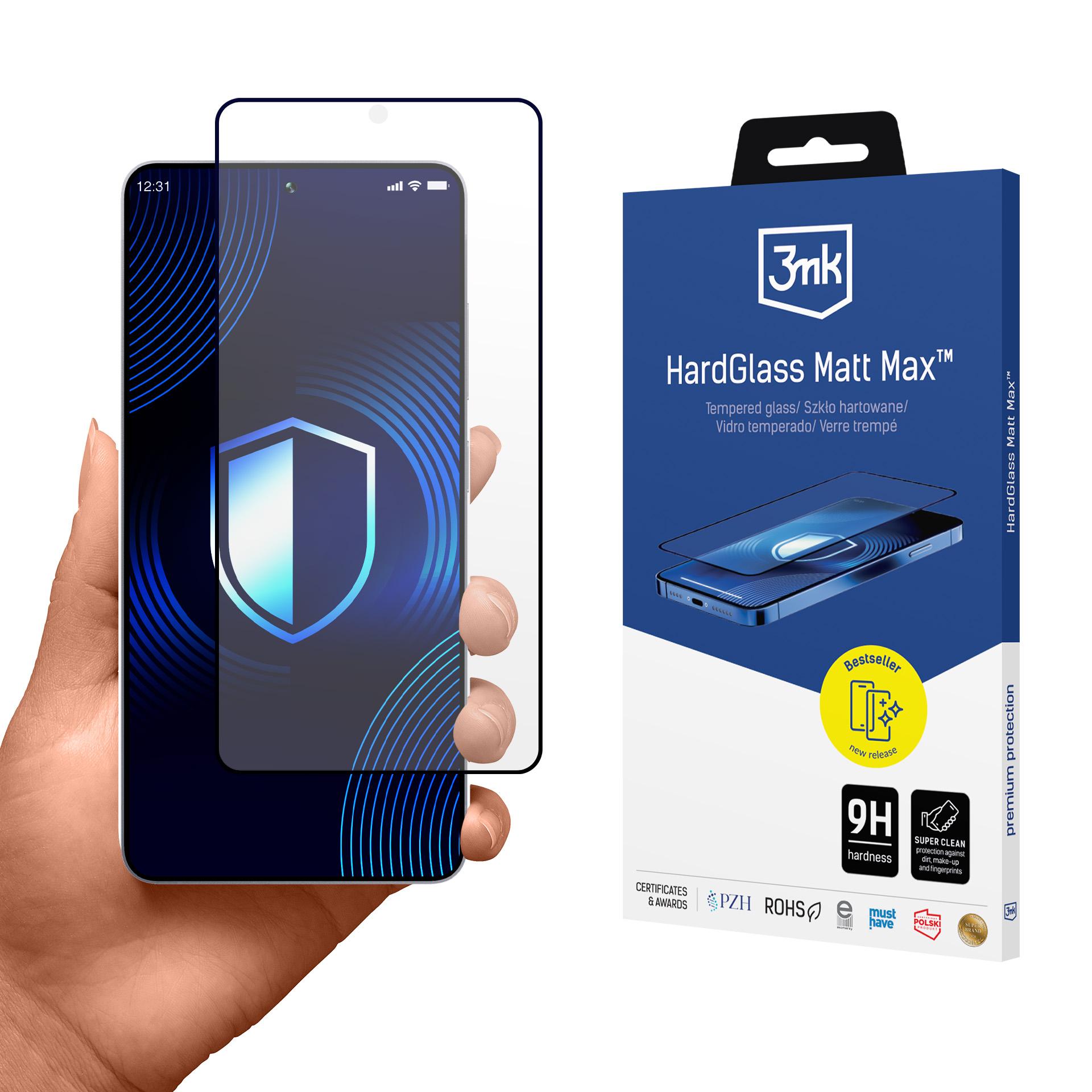 3mk HardGlass Matt Max Tempered Glass for Samsung Galaxy S26 Ultra