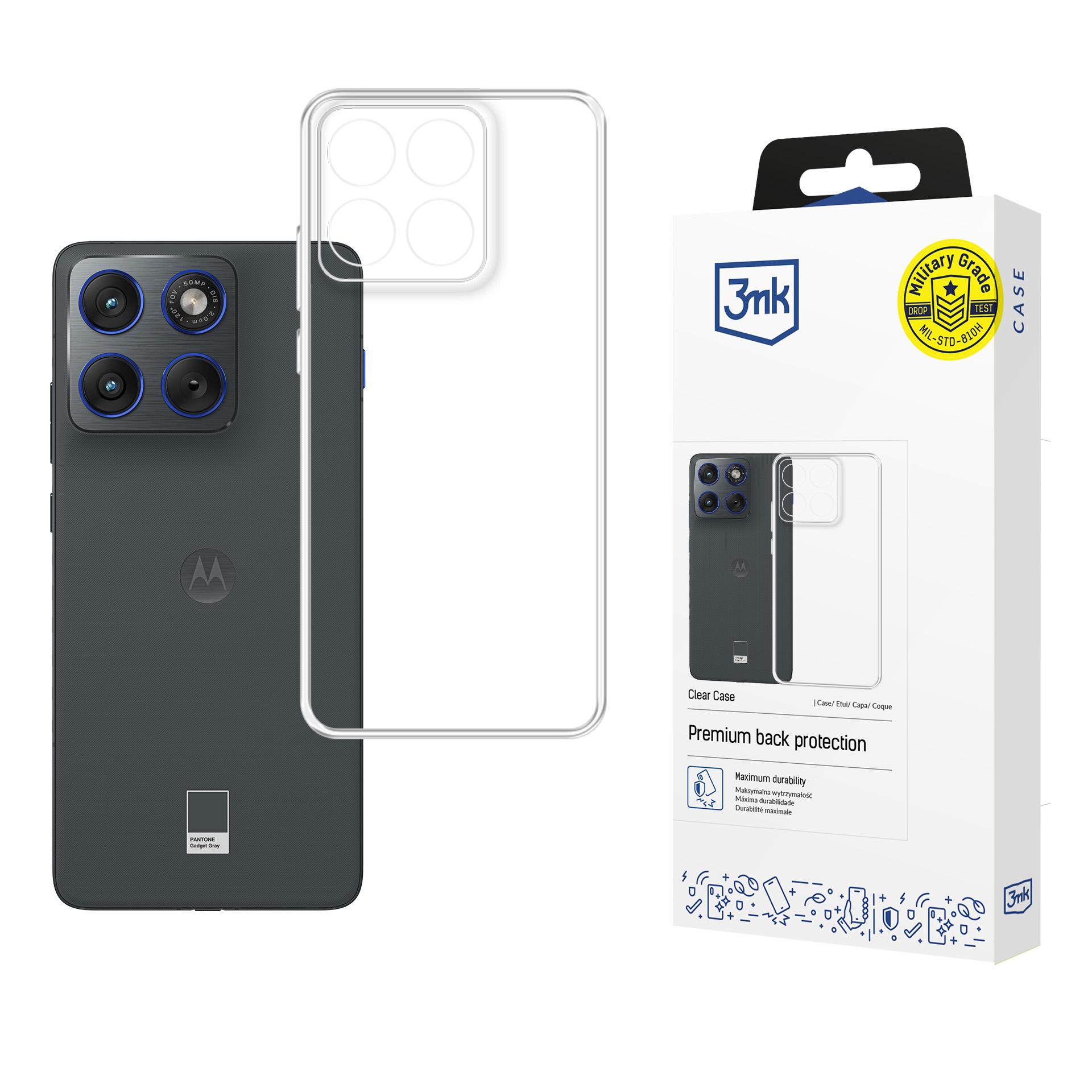 3mk Clear Case Motorola Edge 70:lle - läpinäkyvä