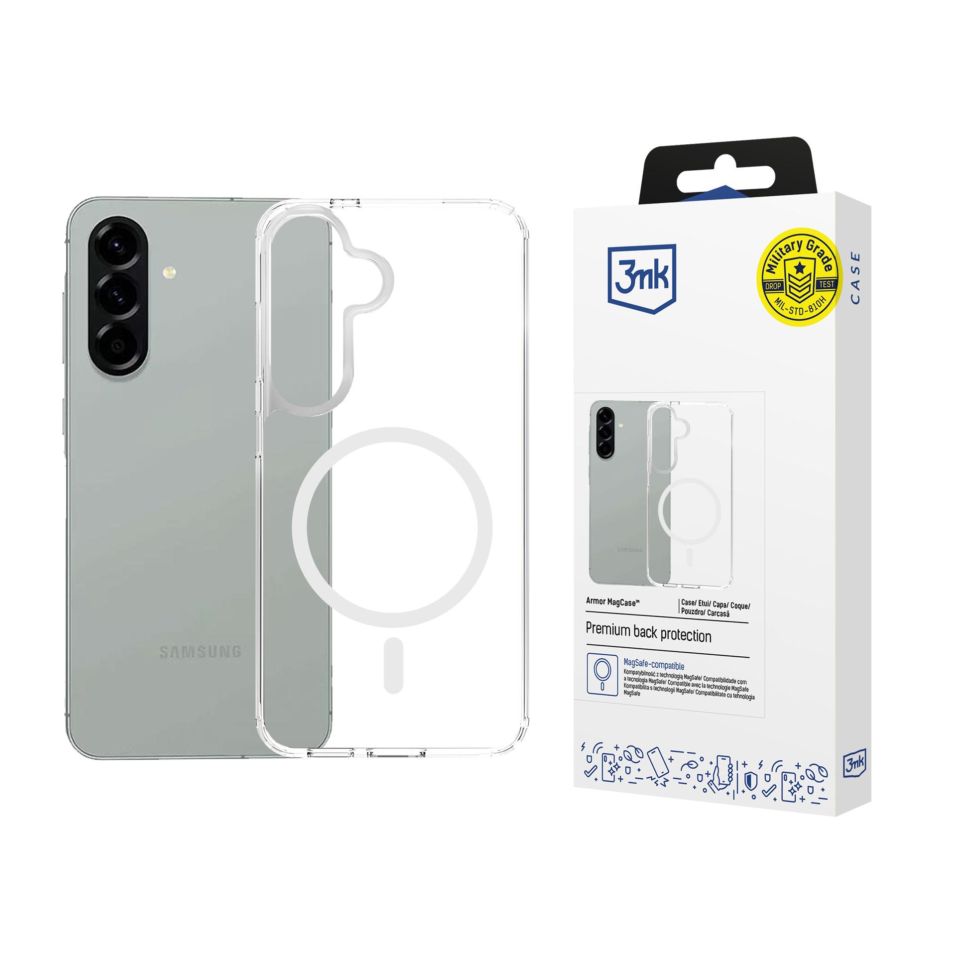 3mk Armor MagCase Samsung Galaxy A57:lle - Läpinäkyvä