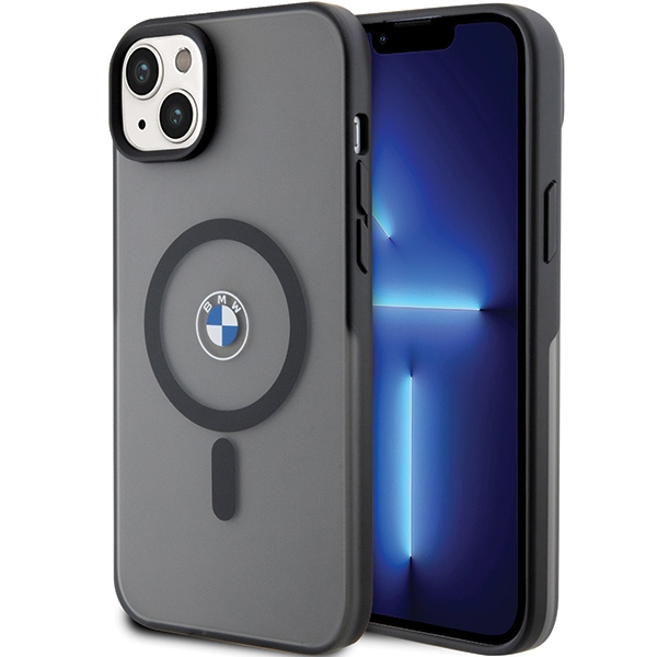 BMW Signature MagSafe Case for iPhone 14 Plus/15 Plus - Black