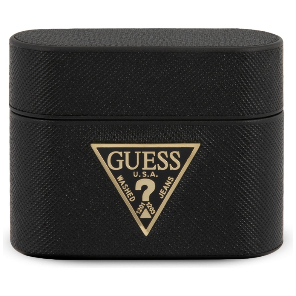 Guess Saffiano -suojakuori AirPods Prolle, musta