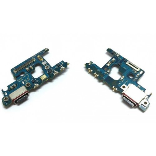 Charging Port Compatible With Samsung N975 Note 10 Plus with Flex / Plata OEM