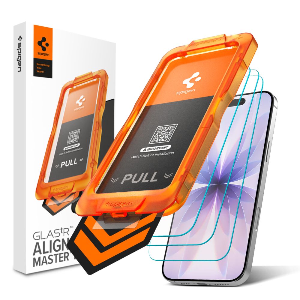 Spigen Glas.tR AlignMaster Slim, 3 karkaistua näytönsuojalasia iPhone 17 -puhelimelle