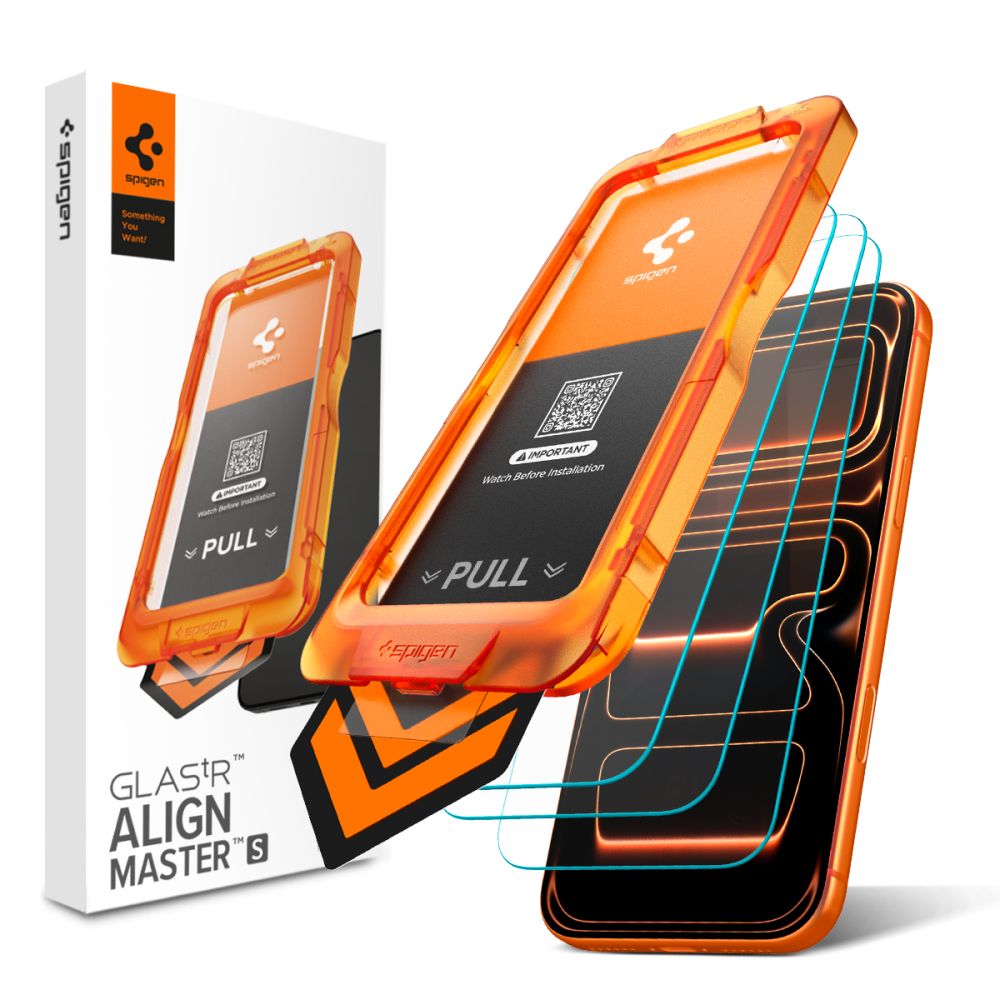 Spigen Glas.tR AlignMaster Slim panssarilasi iPhone 17 Pro Maxille 3 kpl