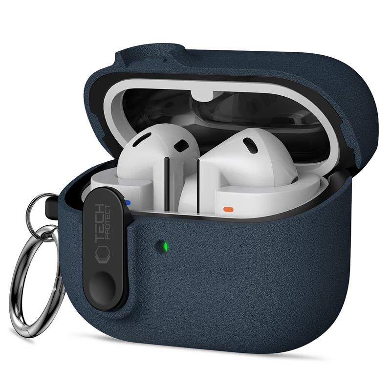 Tech-Protect Slim Hook Suojakuori Samsung Galaxy Buds 3 / 3 FE / 3 Pro:lle - Laivastonsininen