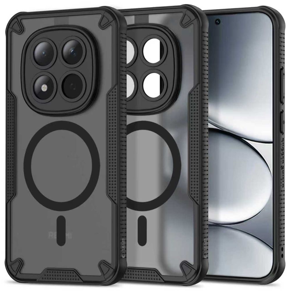 Tech-Protect Rugged Shield MagSafe Suojakuori Xiaomi Redmi Note 15 Pro 5G:lle - Musta