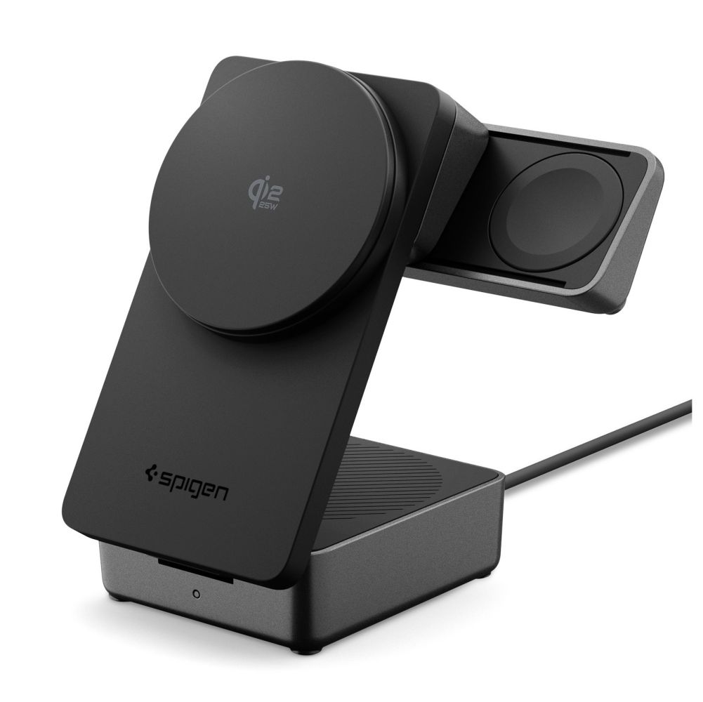 Spigen Essential Qi2.2 25W 3in1 MagSafe Magneettinen Langaton Laturi - Musta