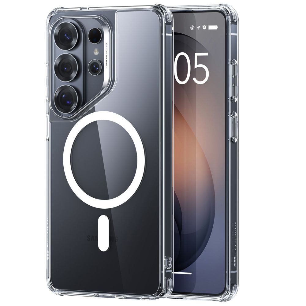 ESR Classic Hybrid MagSafe Suojakuori Samsung Galaxy S26 Ultralle - Läpinäkyvä