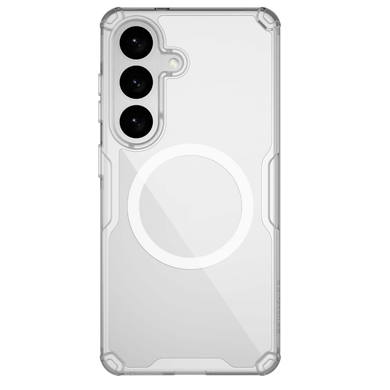 Nillkin Nature TPU Pro MagSafe yhteensopiva suojakuori Samsung Galaxy S26:lle valkoinen