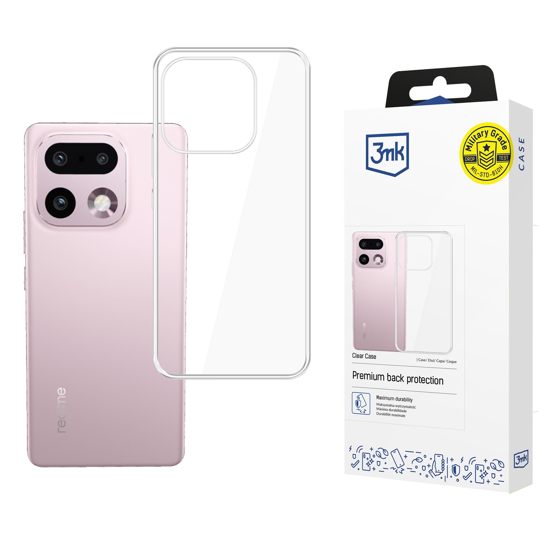 3mk Clear -suojakuori Realme 16 Pro+ 5G:lle - läpinäkyvä