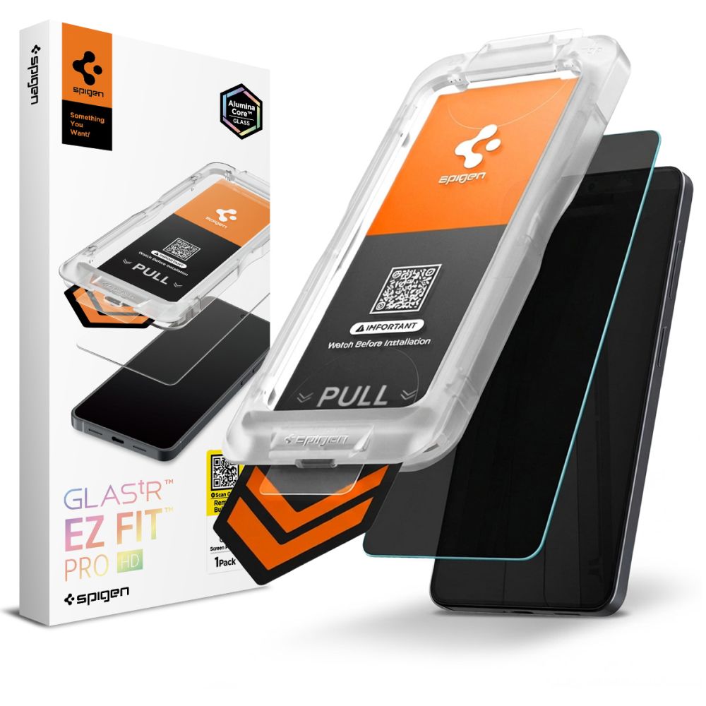 Spigen Glas.Tr Ez Fit Pro HD yksityisyyslasi Samsung Galaxy S26:lle