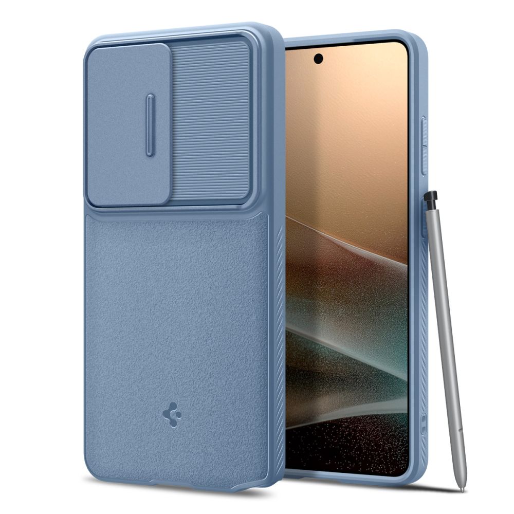 Spigen Optik Armor Suojakuori Samsung Galaxy S26 Ultra:lle - sininen