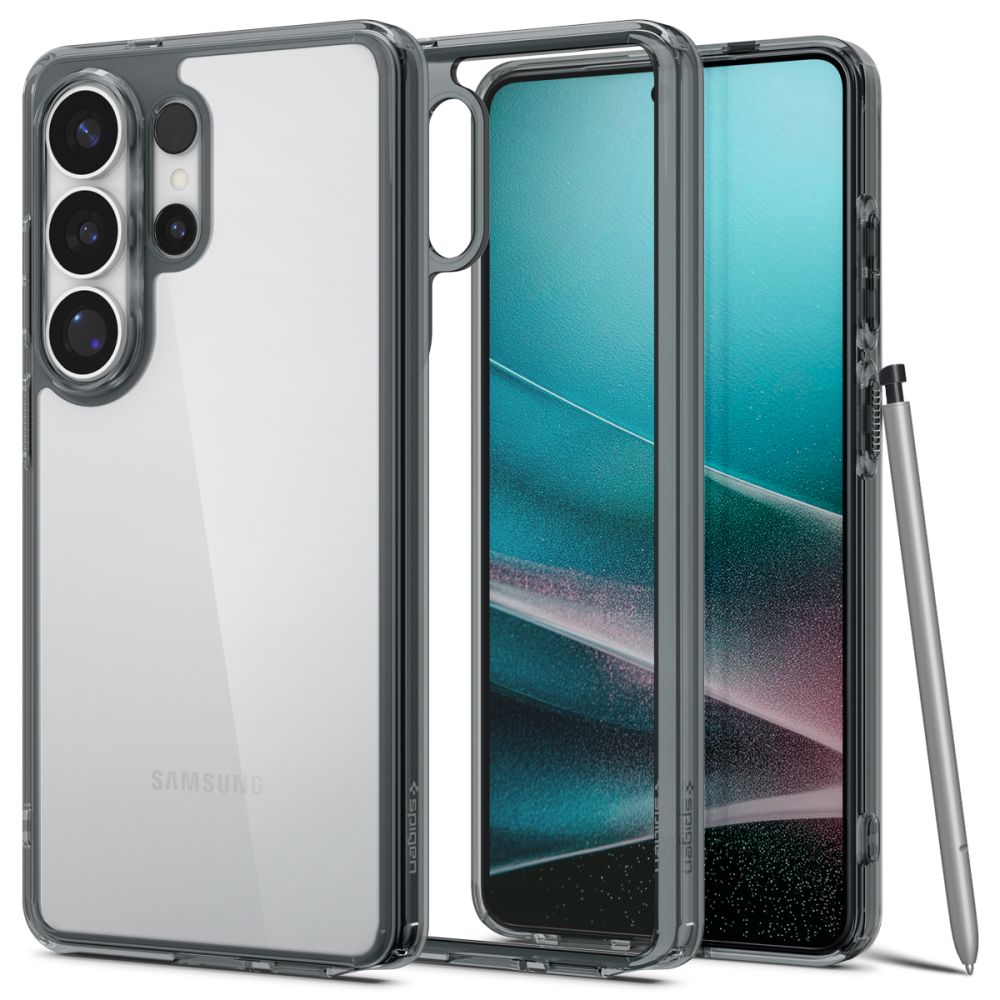 Spigen Ultra Hybrid Suojakuori Samsung Galaxy S26 Ultra:lle - puoliläpinäkyvä
