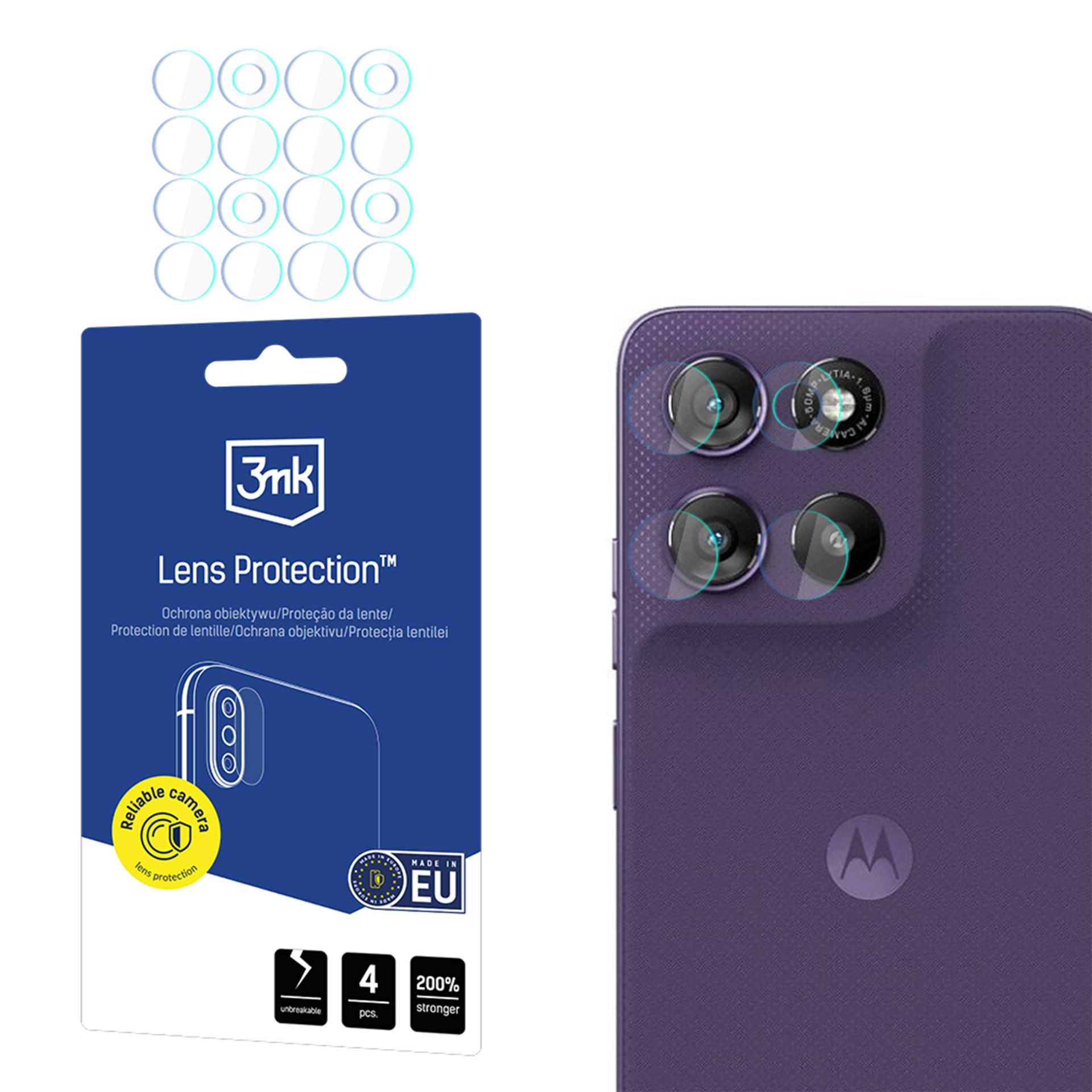 3mk Lens Protection Hybridilasi kameran linssille Motorola Moto G67 / Motorola Moto G77:lle