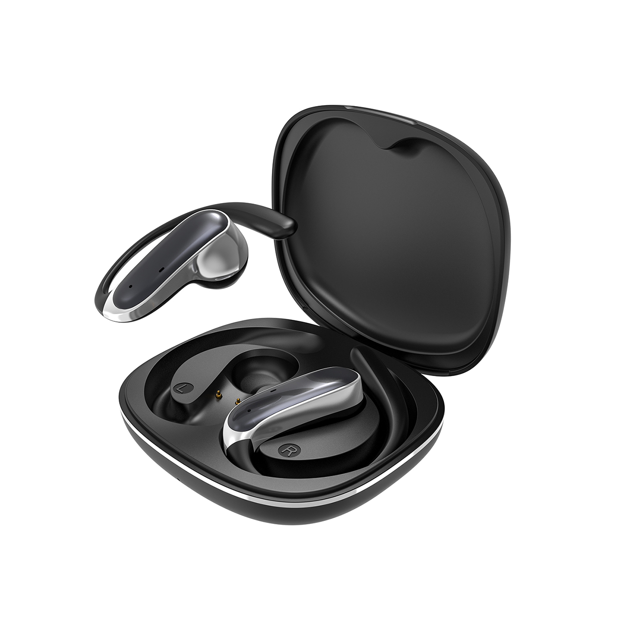 Dudao U17Z Bluetooth 5.3 OWS kuulokkeet korvakoukuilla - musta