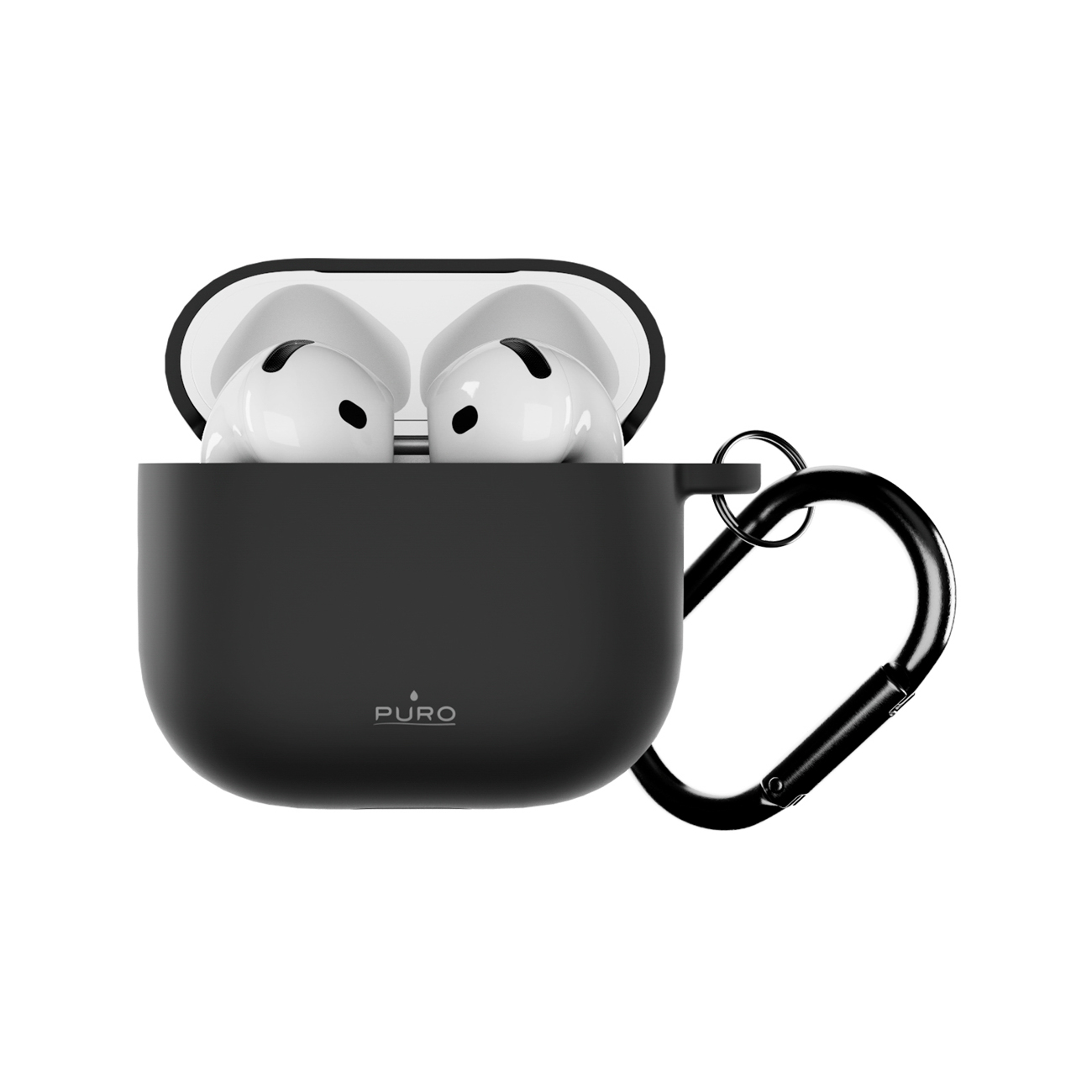 Puro Icon -suojakuori AirPods 4:lle - musta