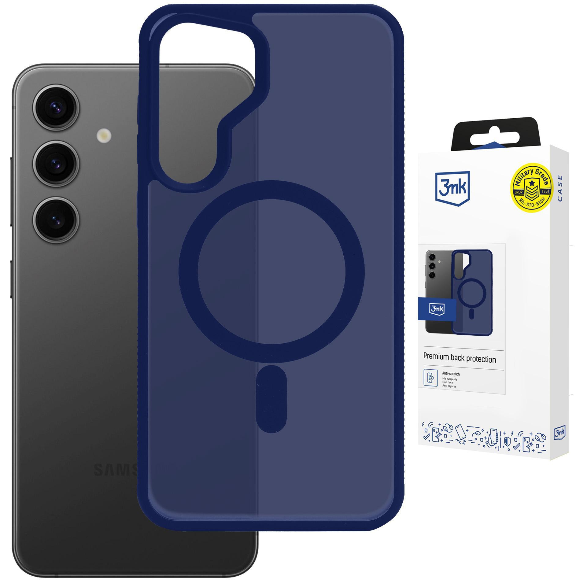 3mk Smoke MagCase - suojakuori Samsung Galaxy S25:lle - sininen-läpikuultava