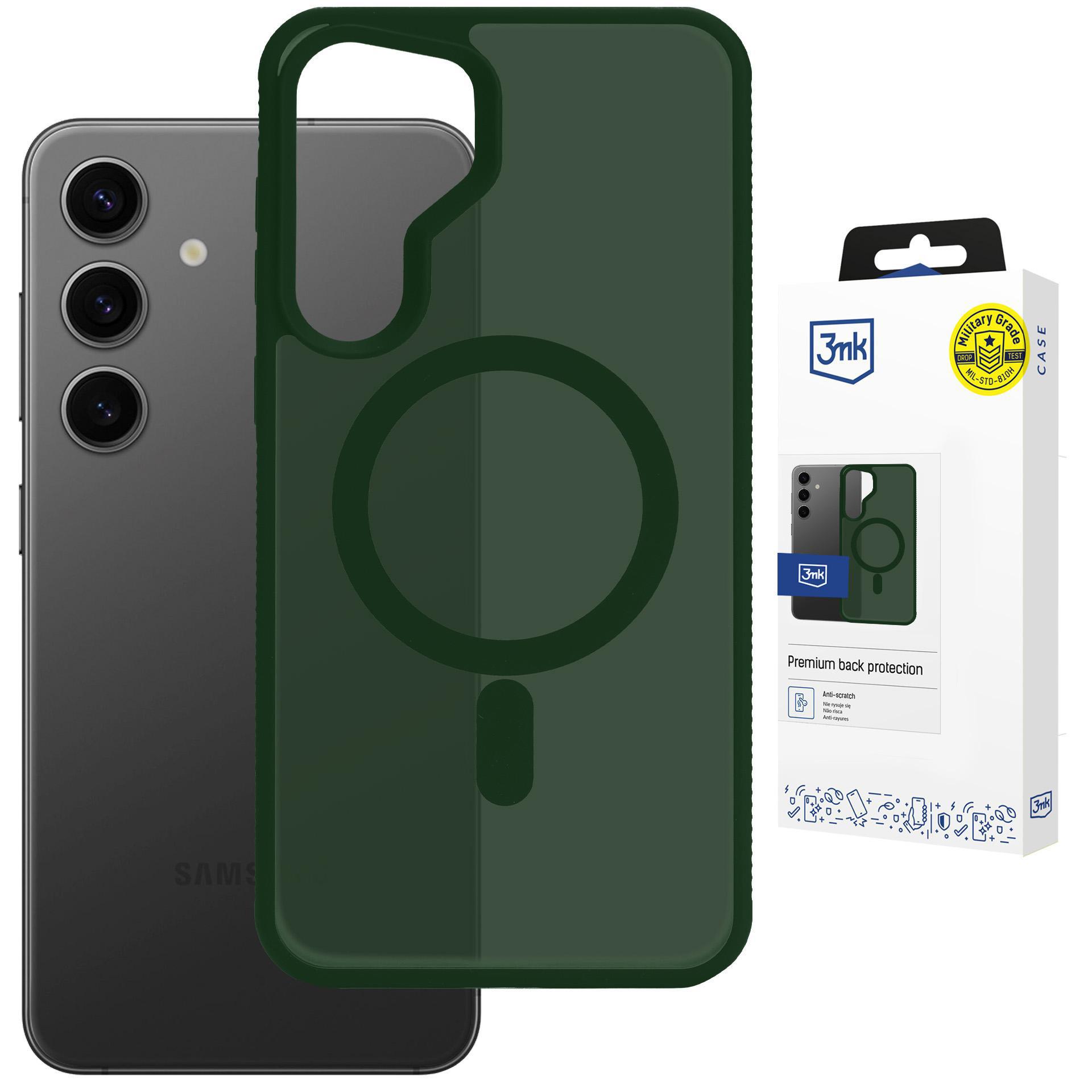 3mk Smoke MagCase -suojakuori iPhone 17 Pro Max -puhelimelle - vihreä