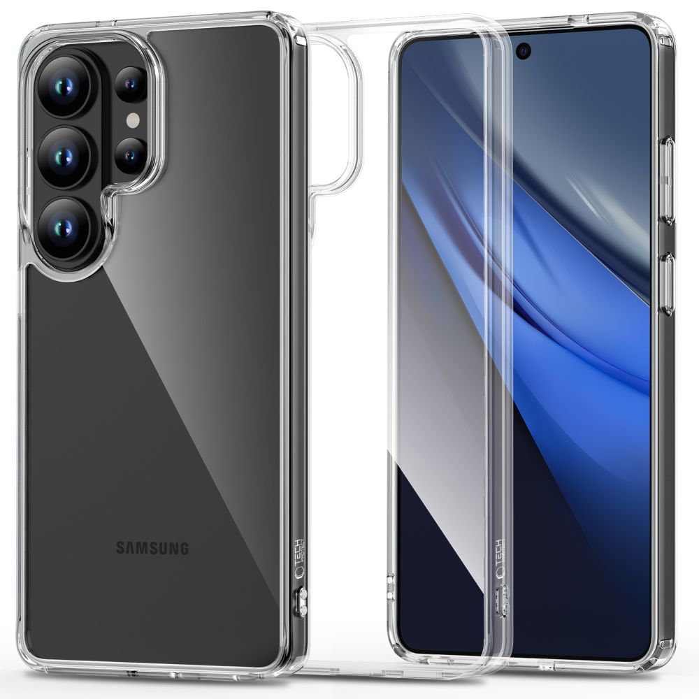 Tech-Protect FlexAir Hybrid Suojakuori Samsung Galaxy S26 Ultralle - läpinäkyvä