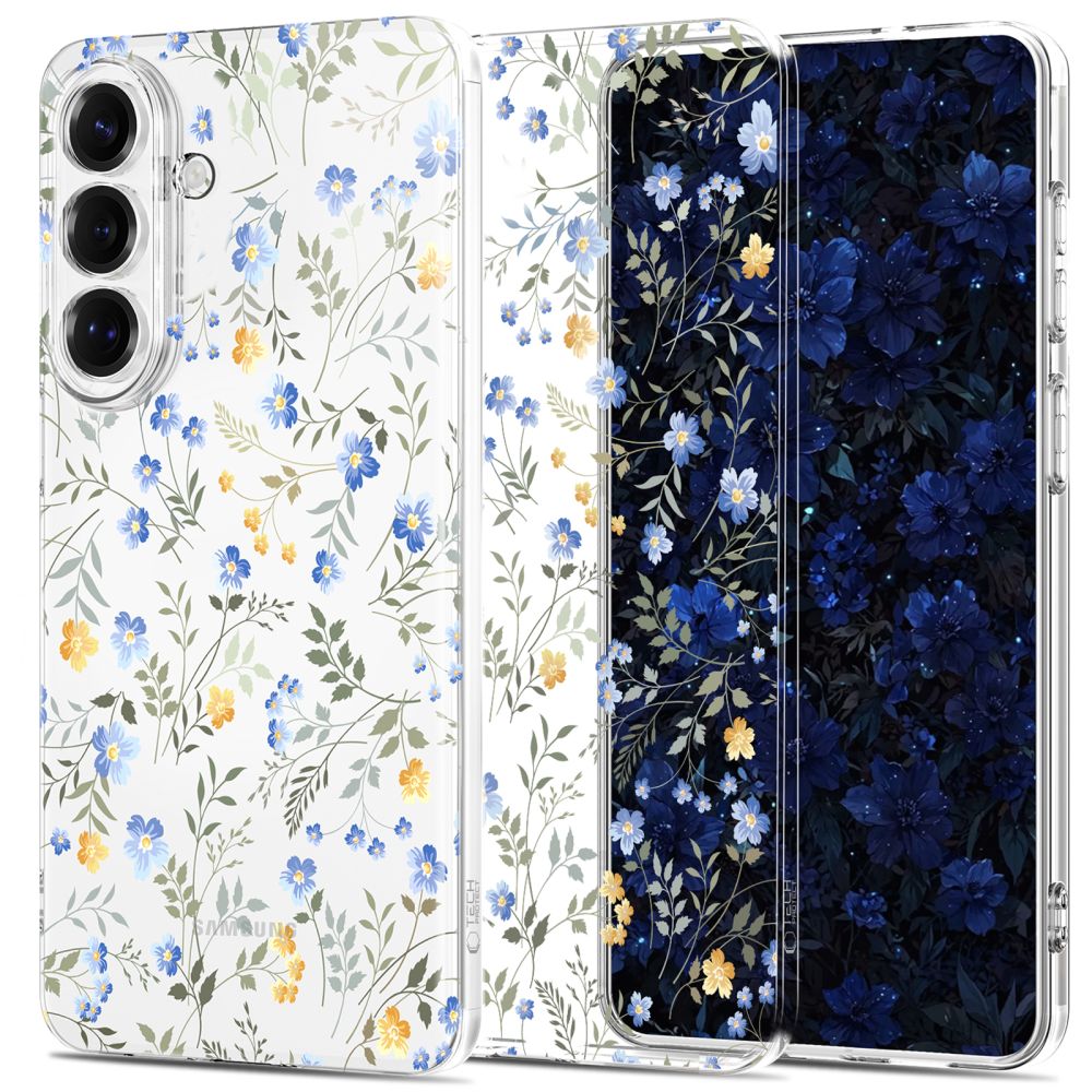 Tech-Protect FlexAir suojakuori Samsung Galaxy S26:lle värikäs kukkainen