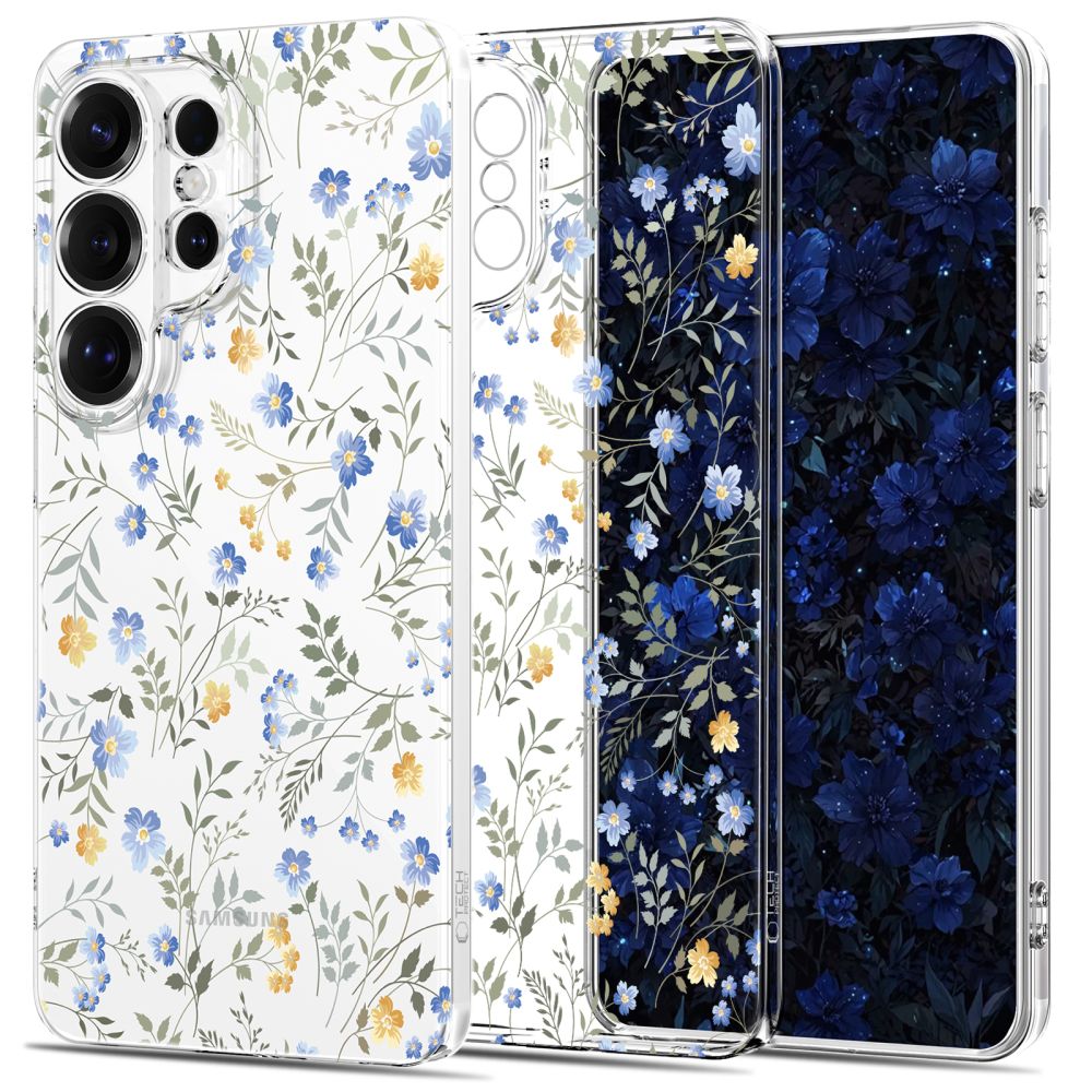 Tech-Protect FlexAir suojakuori Samsung Galaxy S26 Ultra:lle värikäs kukkainen