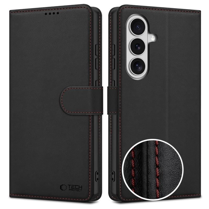Tech-Protect Lompakko Suojakuori Samsung Galaxy S26:lle - musta ja punainen