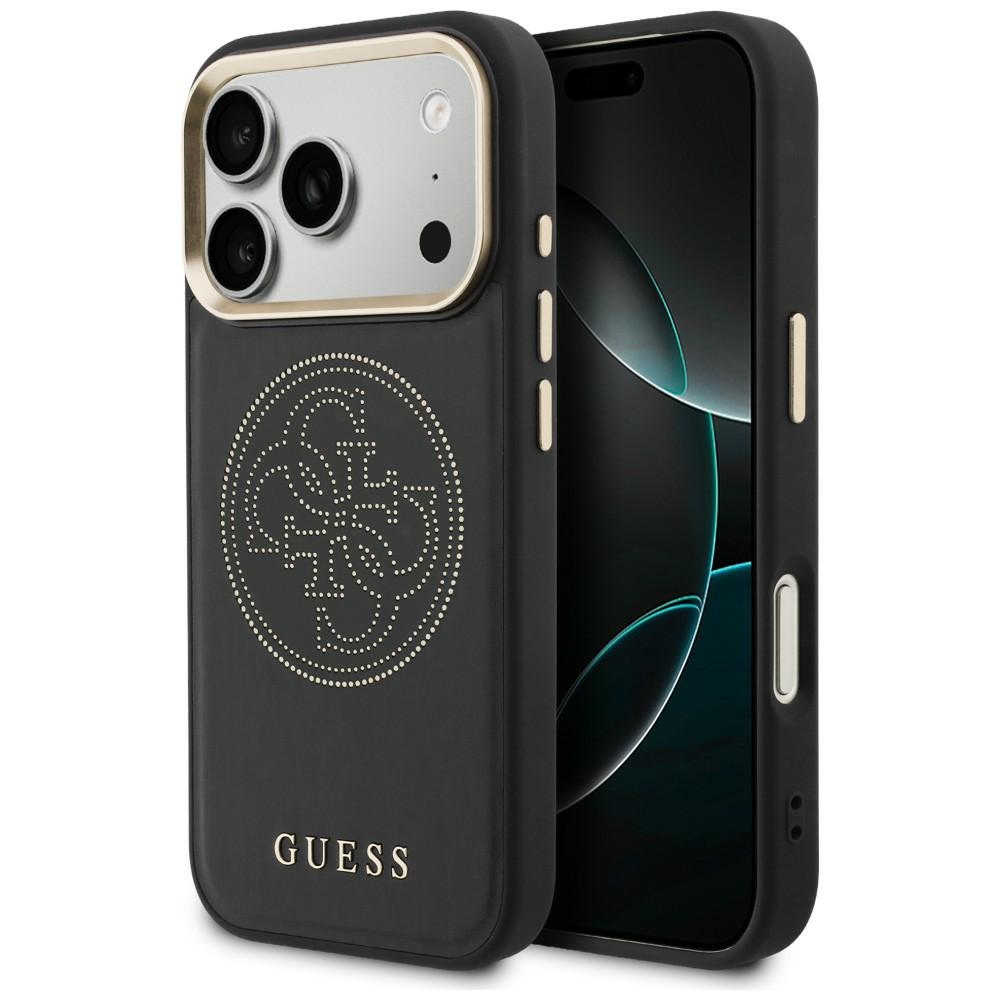 Guess Perforated 4G MagSafe Suojakuori iPhone 17 Pro:lle - Musta