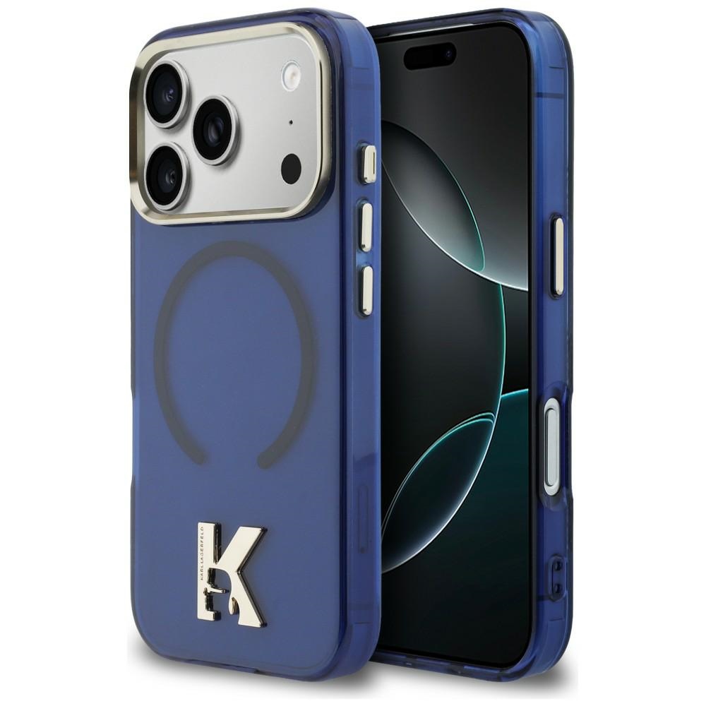 Karl Lagerfeld IML K Head Logo MagSafe -suojakuori iPhone 17 Pro:lle sininen