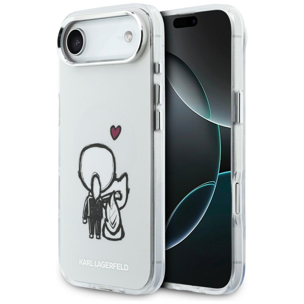 Karl Lagerfeld Karl & Choupette Back MagSafe Case for iPhone Air - Clear