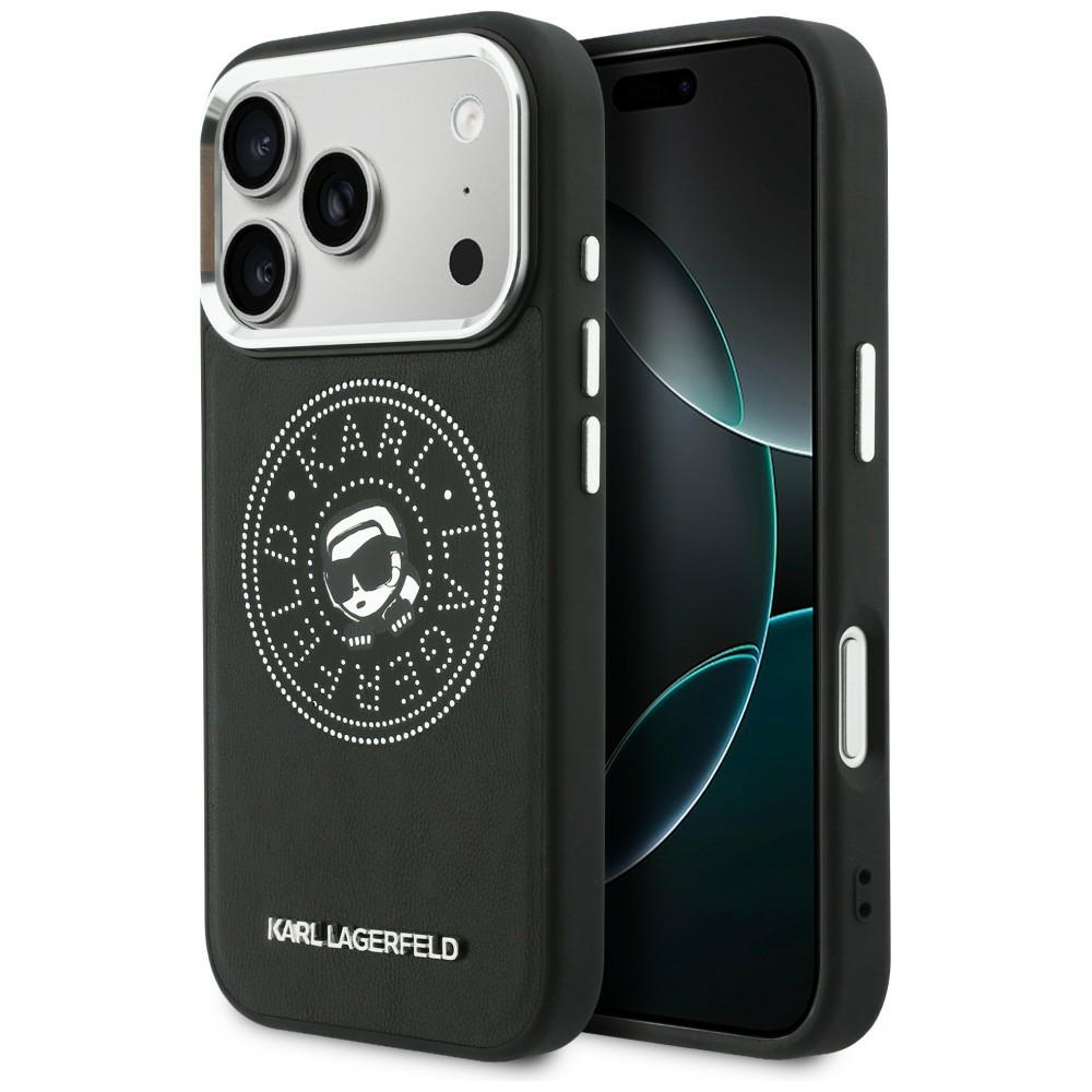 Karl Lagerfeld Point & Karl Sketch MagSafe Suojakuori iPhone 17 Pro Maxille - Musta