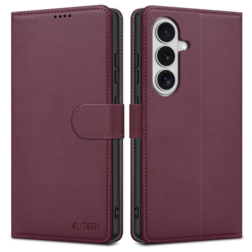 Tech-Protect Wallet Suojakuori Samsung Galaxy S26:lle - Burgundy