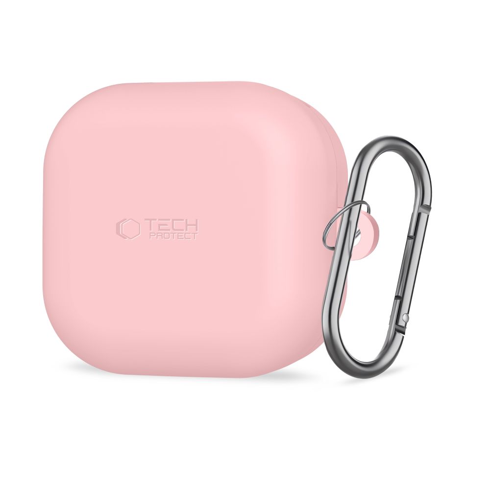 Tech-Protect Silicone Hook -suojakuori Samsung Galaxy Buds 4 / 4 Pro:lle vaaleanpunainen