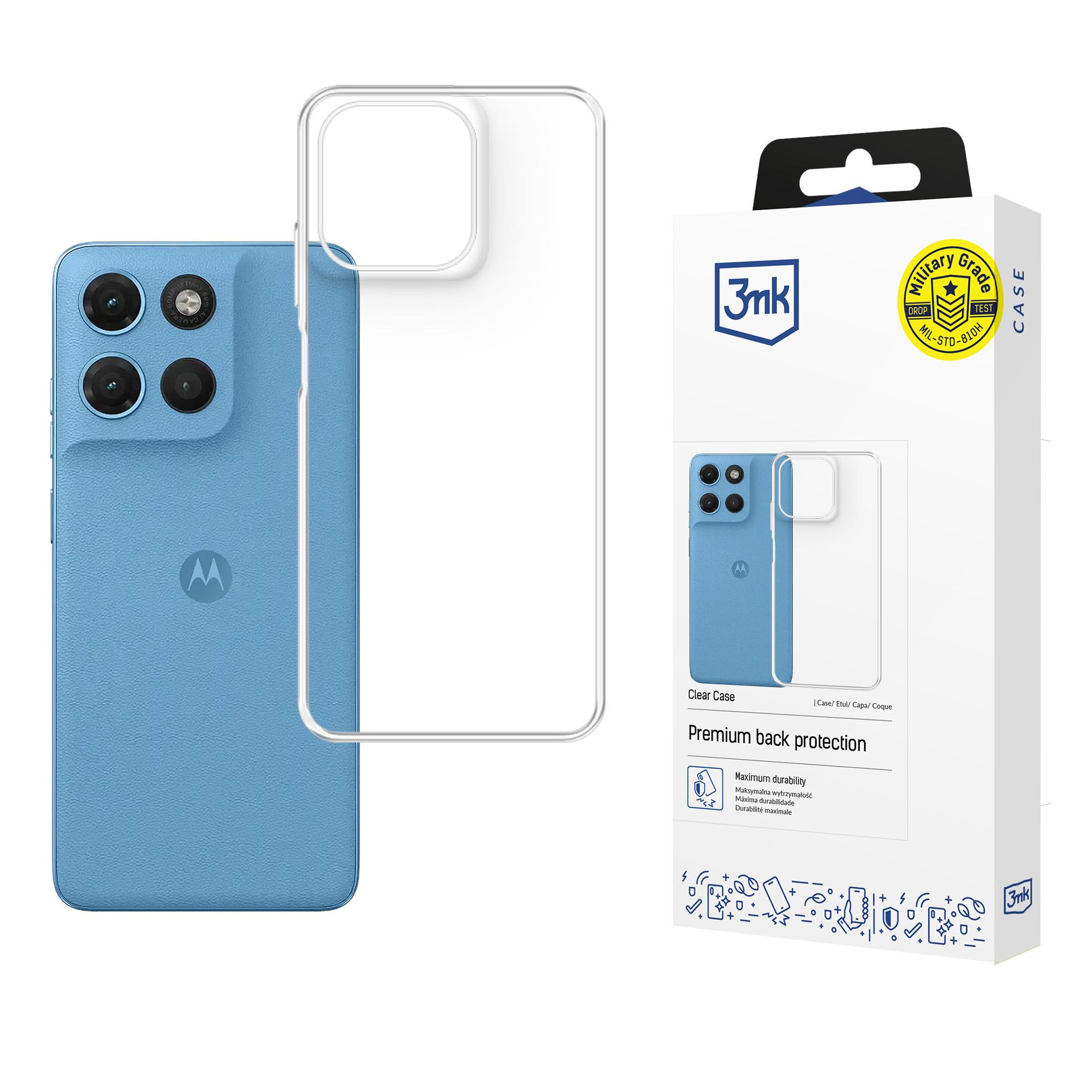 3mk Clear Case -suojakuori Motorola Moto G17 / G17 Power:lle, läpinäkyvä