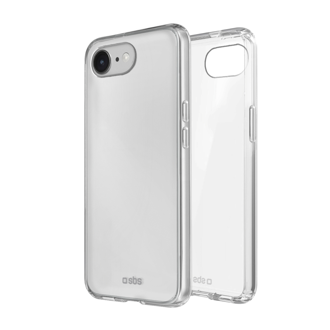 SBS Skinny kuori iPhone 16e / 17e:lle - läpinäkyvä
