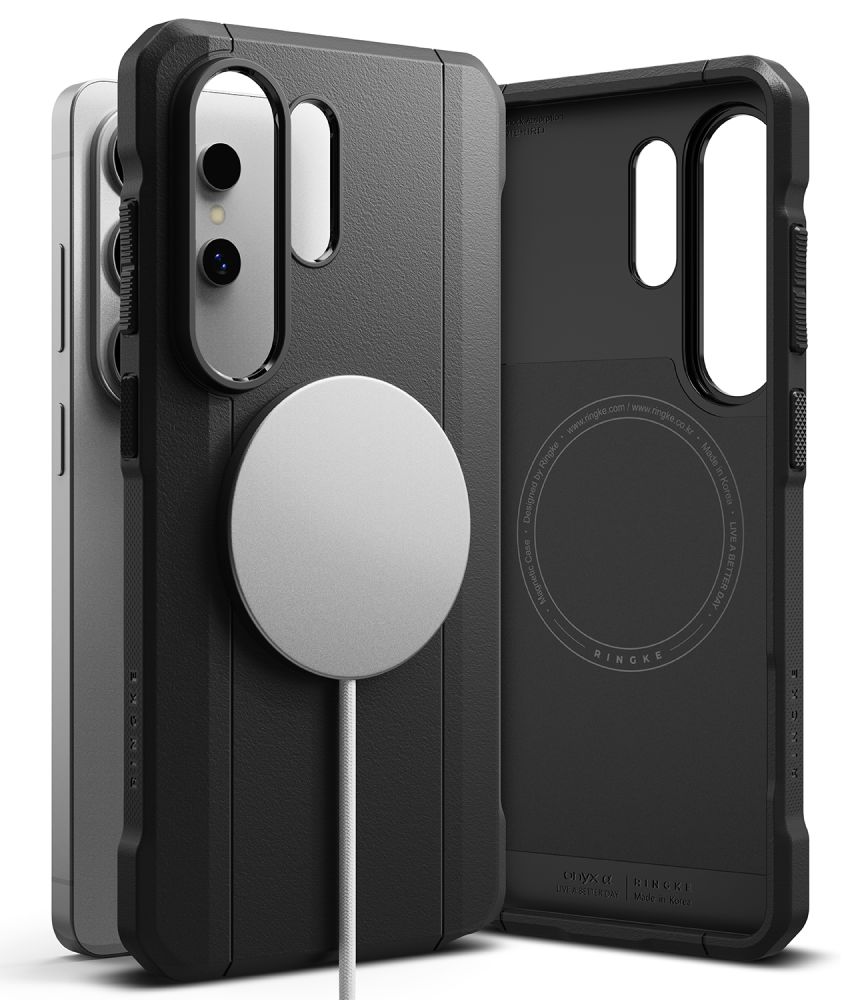 Ringke Onyx Alfa Magsafe Suojakuori Samsung Galaxy S26 Ultra:lle musta