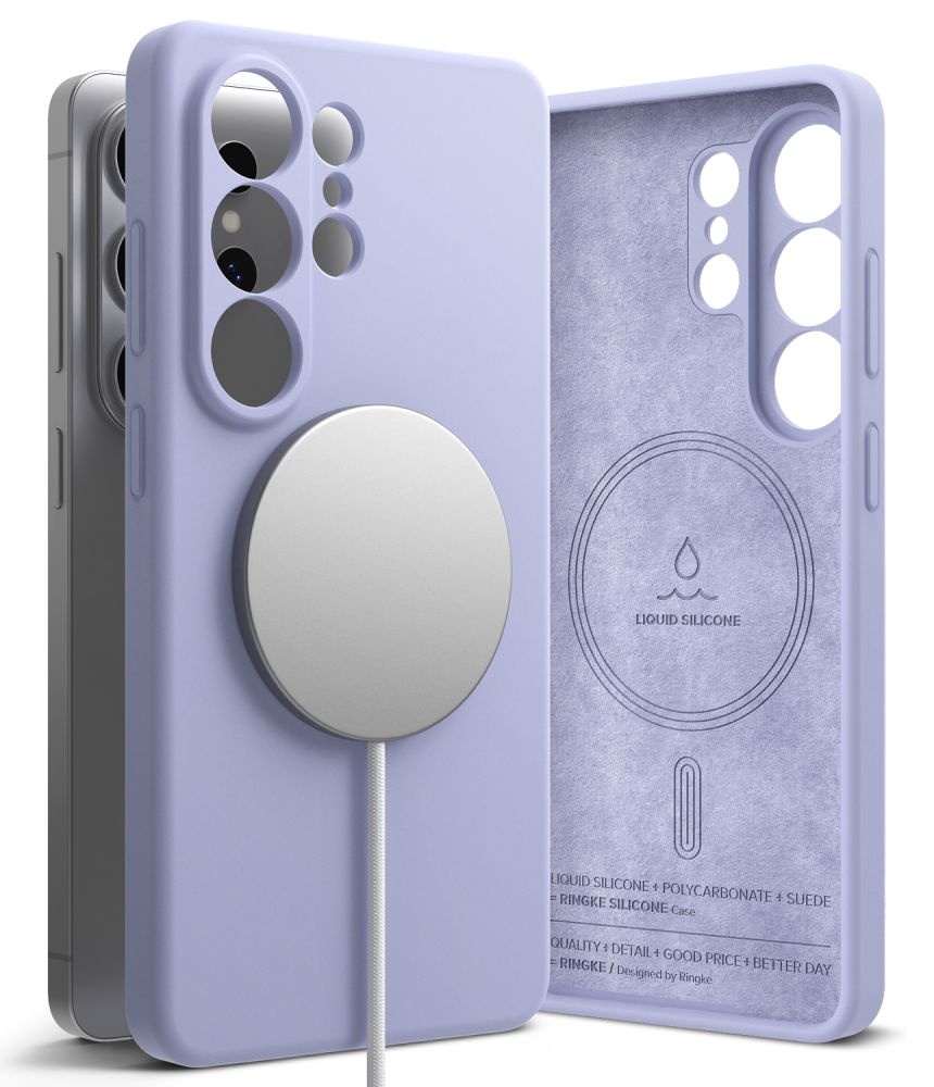 Ringke Silikoninen MagSafe Suojakuori Samsung Galaxy S26 Ultra:lle violetti