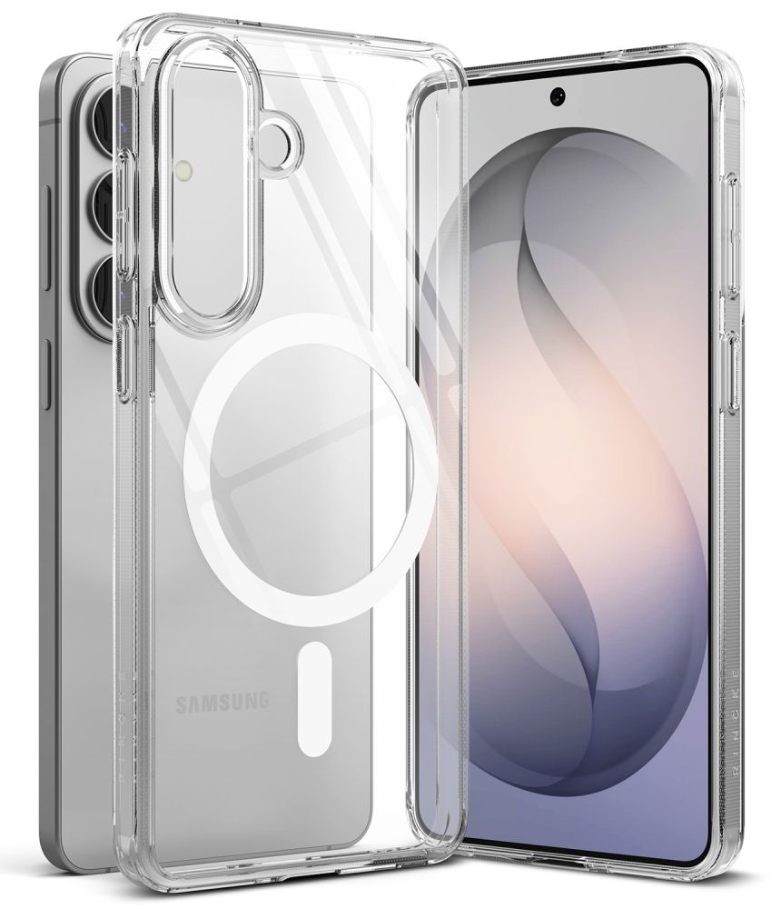 Ringke Fusion Magnetic MagSafe Suojakuori Samsung Galaxy S26:lle läpinäkyvä