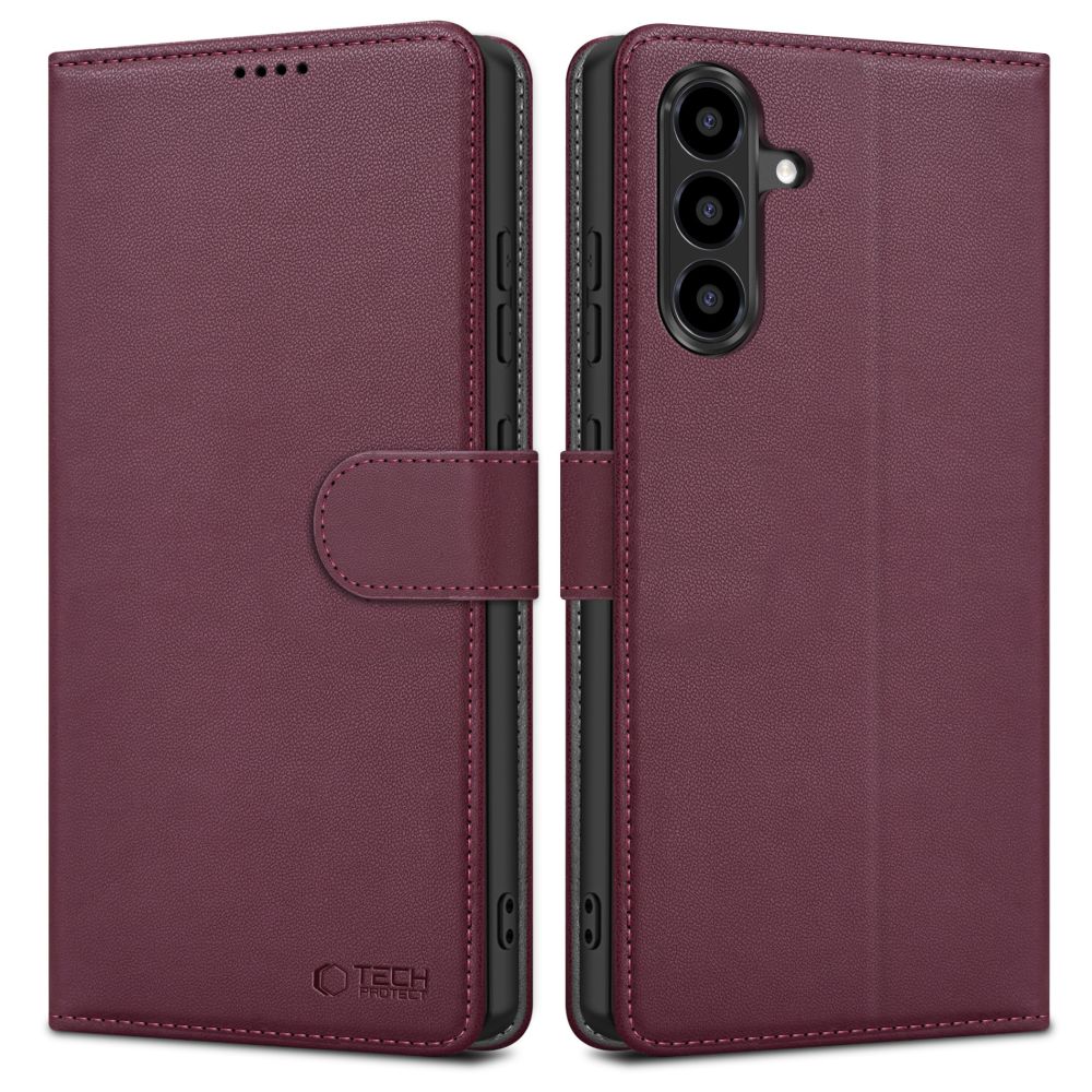 Tech-Protect Lompakkokuori Samsung Galaxy A57 5G:lle - viininpunainen