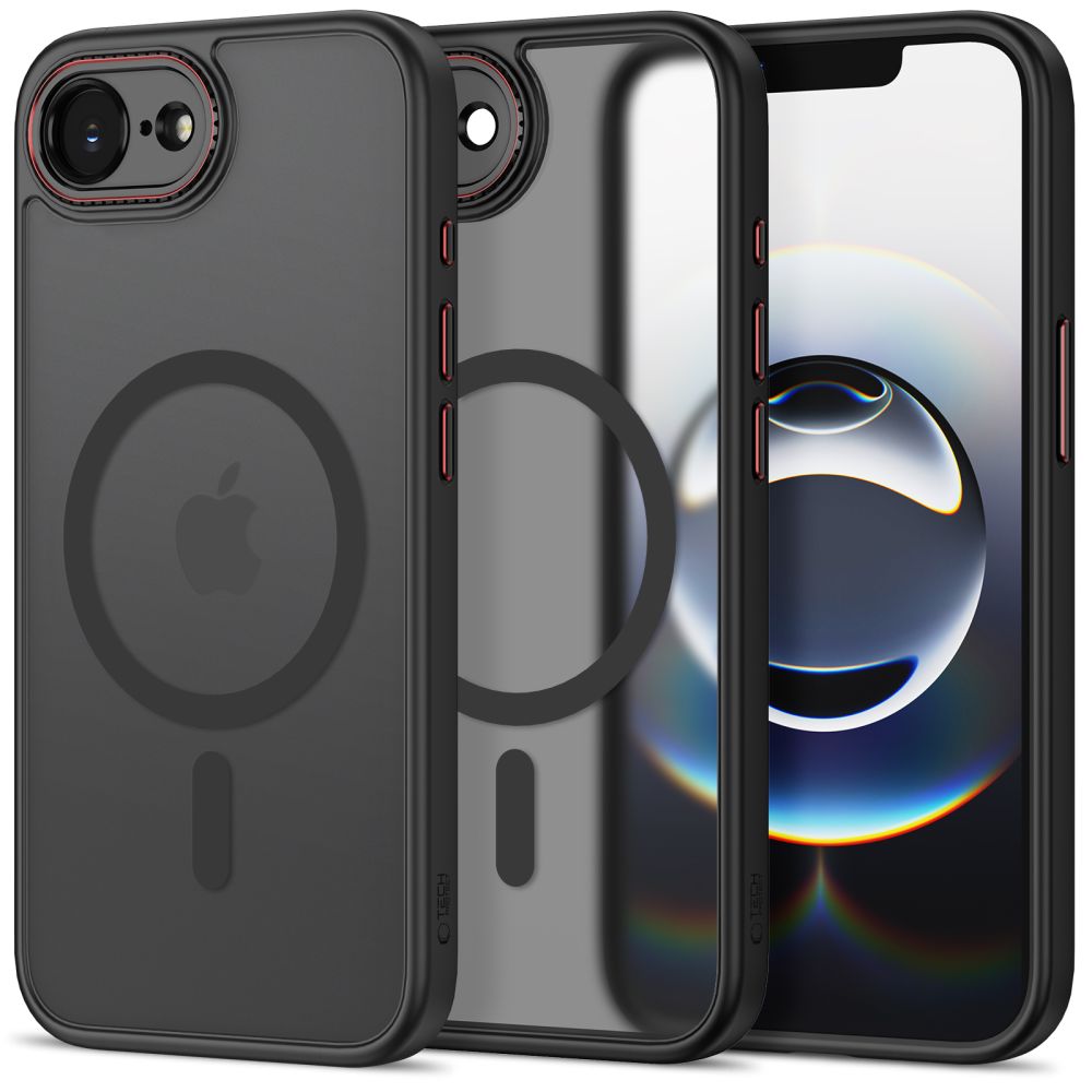 Tech-Protect MagCam suojakuori iPhone 16e / 17e:lle - läpikuultava
