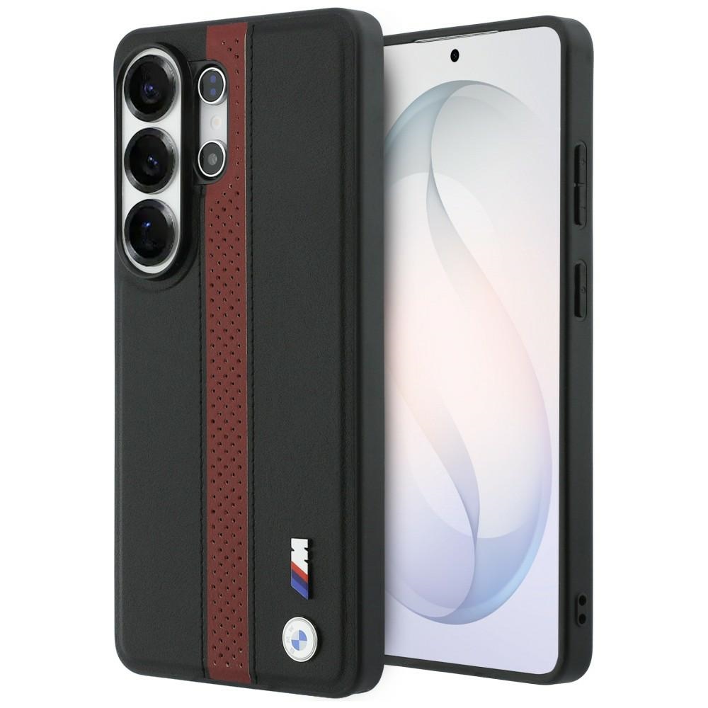 BMW Perforated Stripe Logo MagSafe Suojakuori Samsung Galaxy S26 Ultralle - punainen