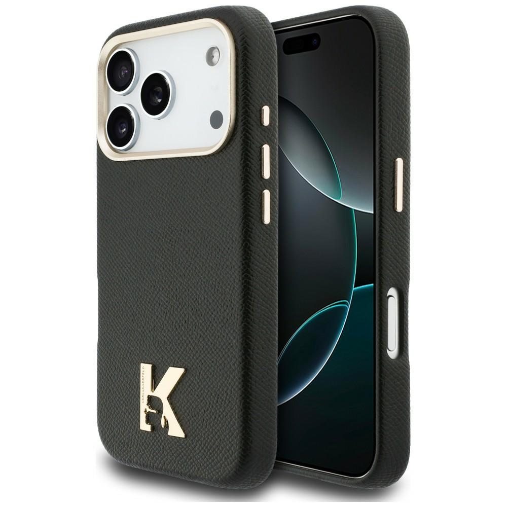 Karl Lagerfeld Karl Head Logo MagSafe suojakuori iPhone 17 Prolle - musta