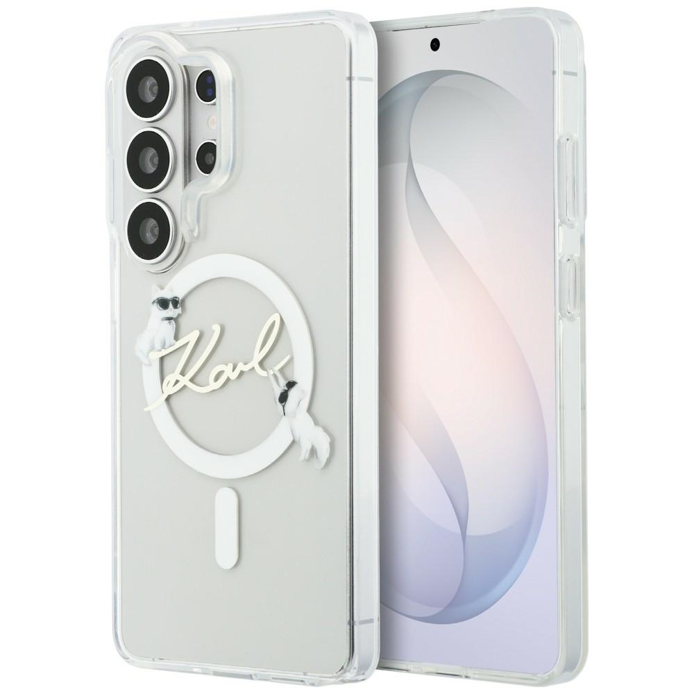 Karl Lagerfeld IML KC Script MagSafe Case for Samsung Galaxy S26 Ultra - Transparent