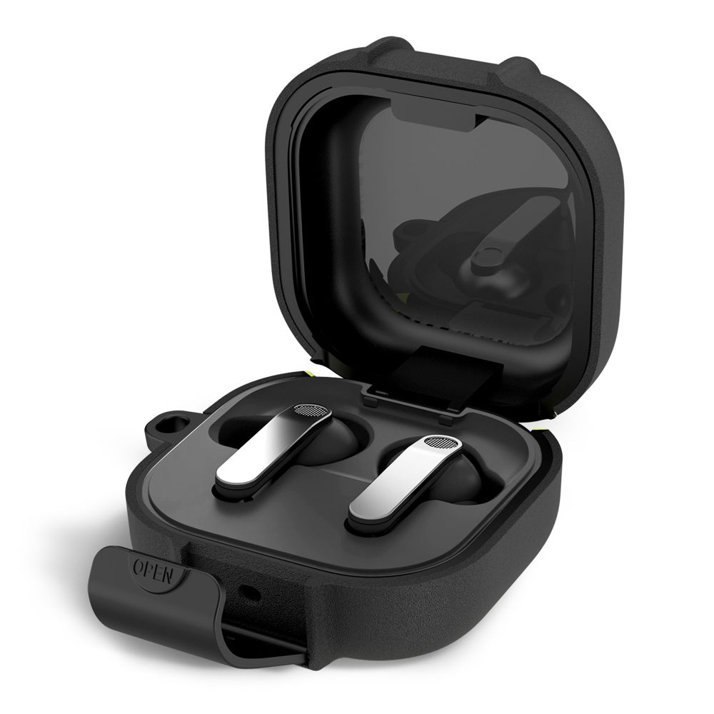 Tech-Protect Slim Hook suojakuori Samsung Galaxy Buds 4 / 4 Pro:lle musta