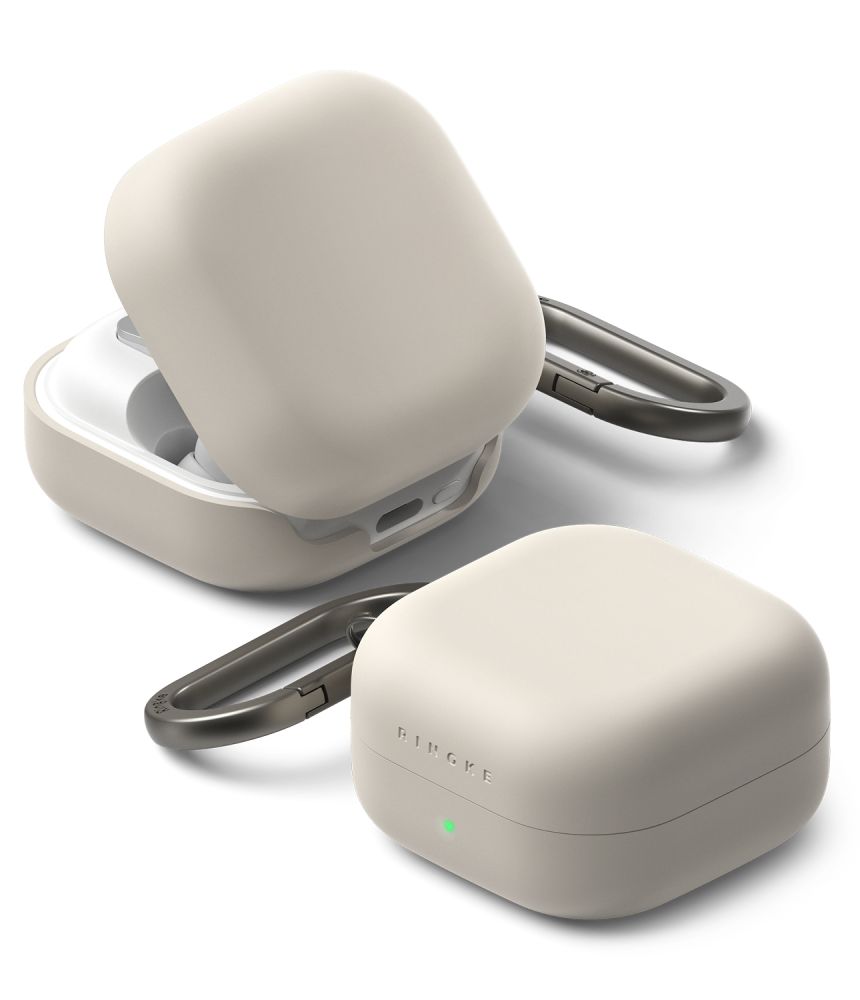 Ringke Silicone suojakuori Samsung Galaxy Buds 4 / 4 Pro:lle beige