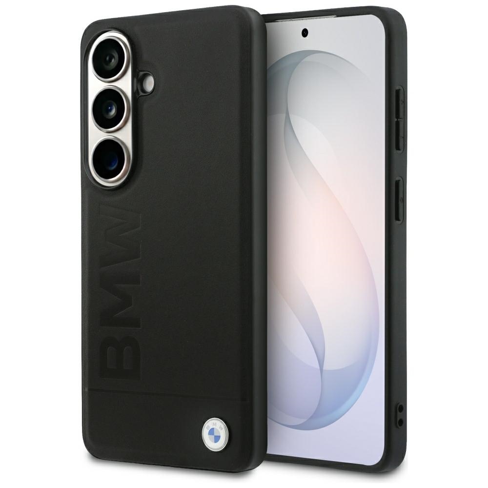 BMW Leather Hot Stamp MagSafe suojakuori Samsung Galaxy S26:lle musta